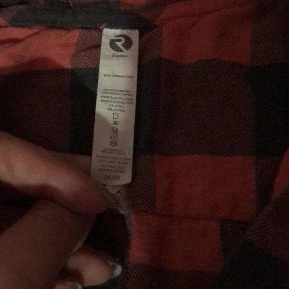 Kids ripzone size medium plaid shacket - Picture 2 of 2